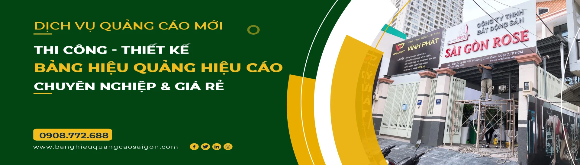 Bảng hiệu quảng cáo Sài Gòn