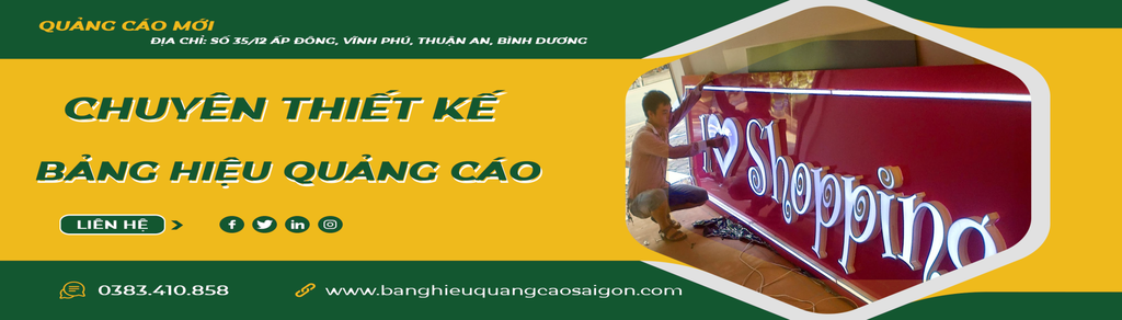Chuyên thiết kế bảng hiệu quảng cáo